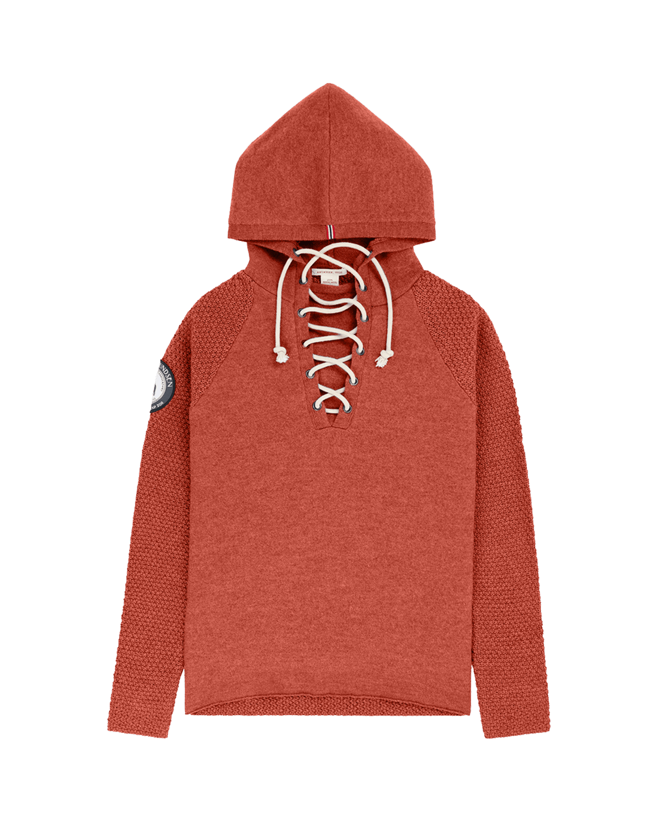 BOILED HOODIE LACED WOMENS  164 Terra Red