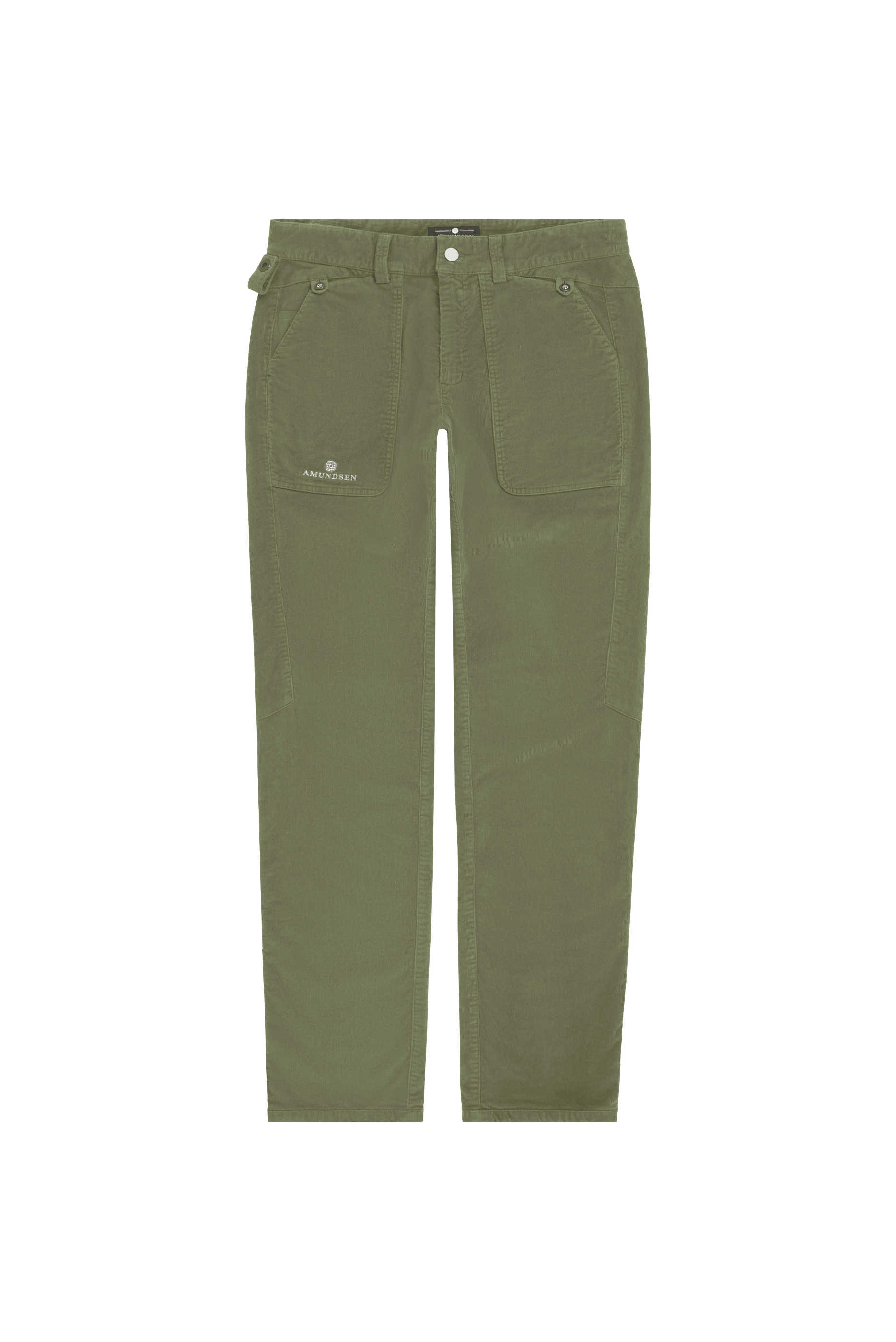 FJORDCORD SLACKS 16 WALE MENS  407 Olive Ash
