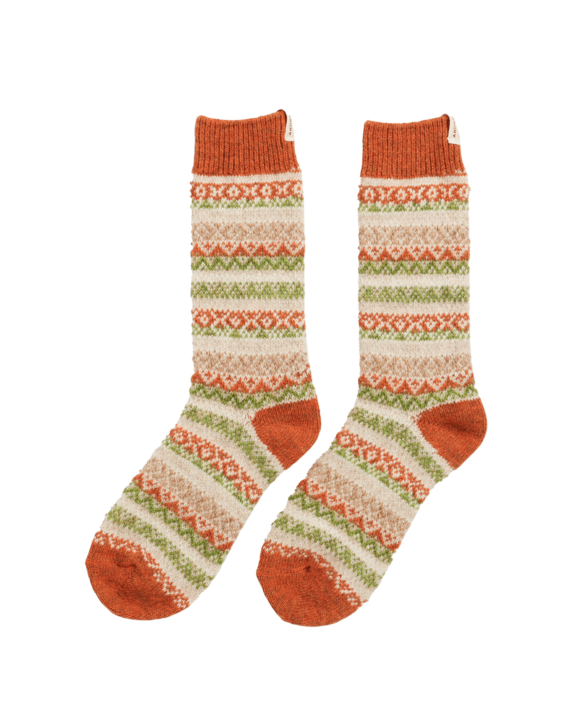 SKAUEN MID CALF SOCKS  315 Tangerine