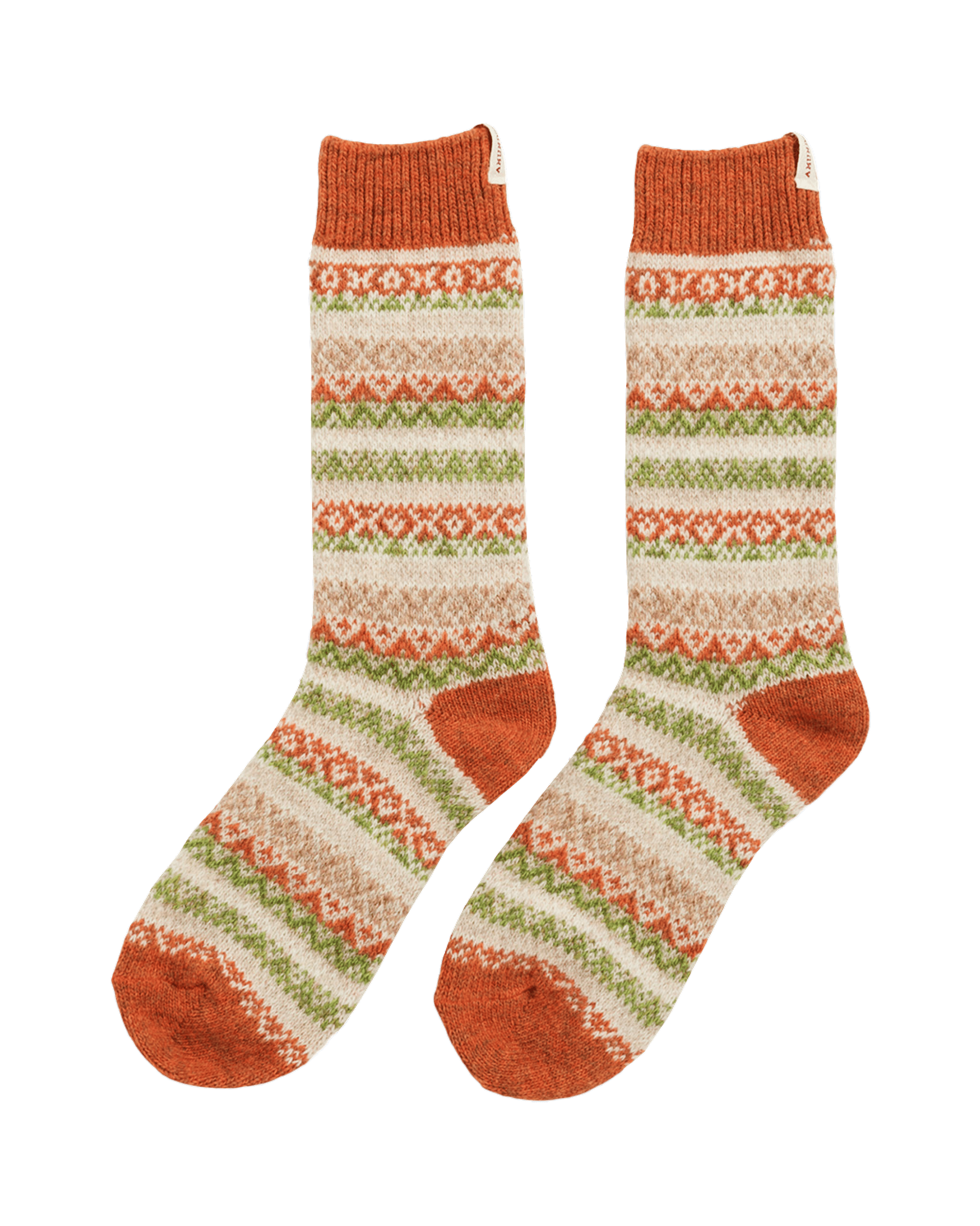 SKAUEN MID CALF SOCKS  315 Tangerine