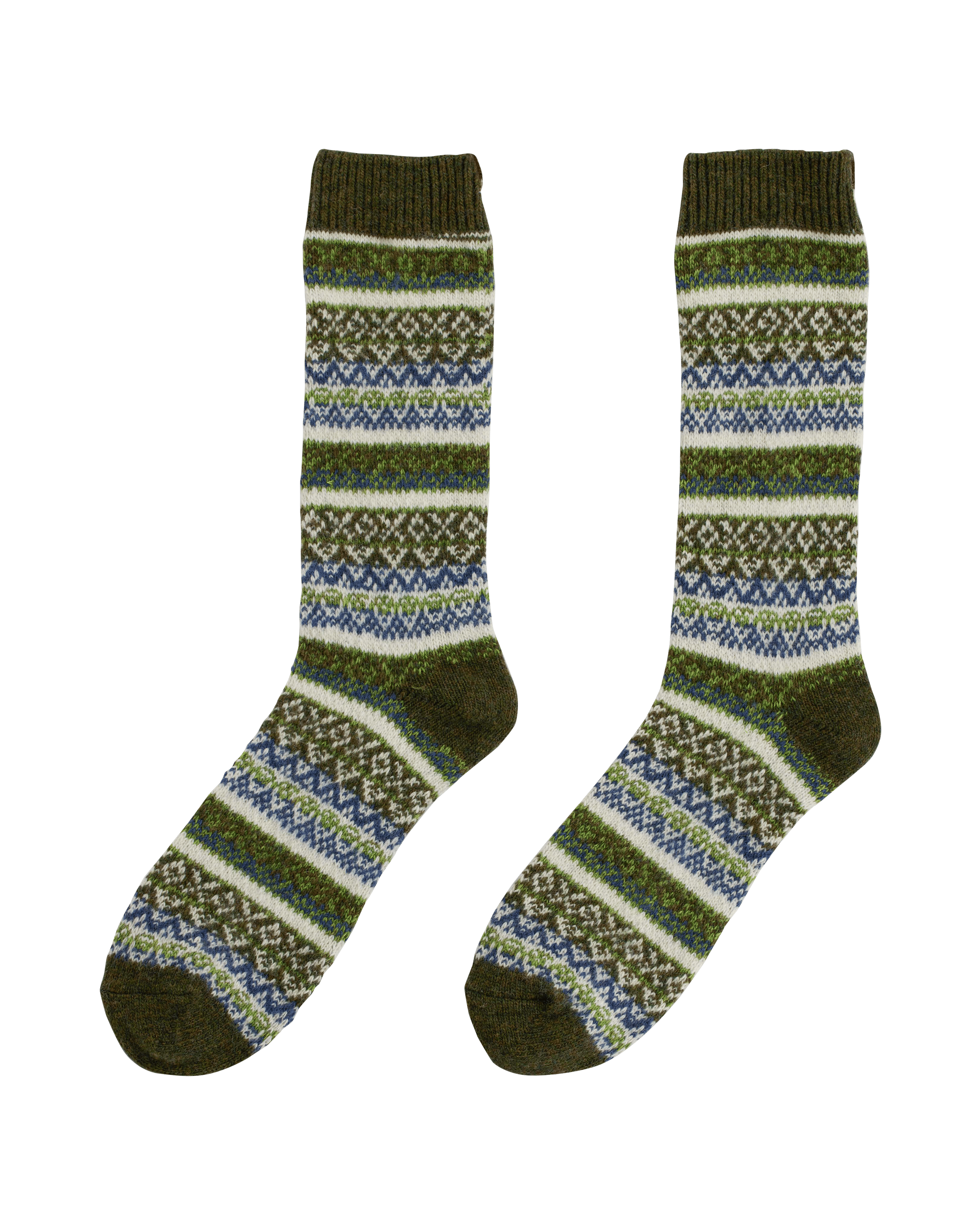SKAUEN MID CALF SOCKS  405 Leaf Green