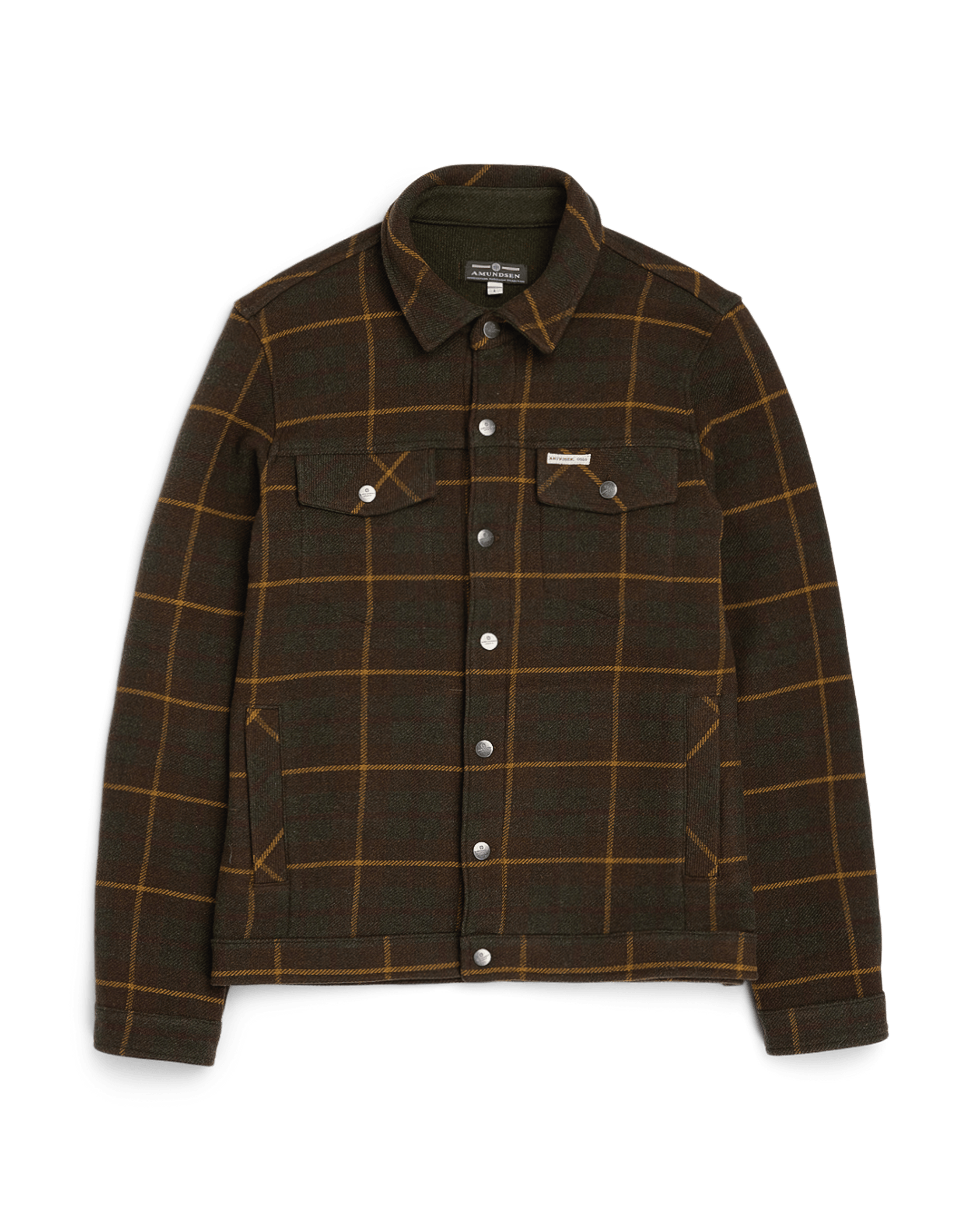 WOOL JACKET UNISEX  215 Hunter Brown Checks