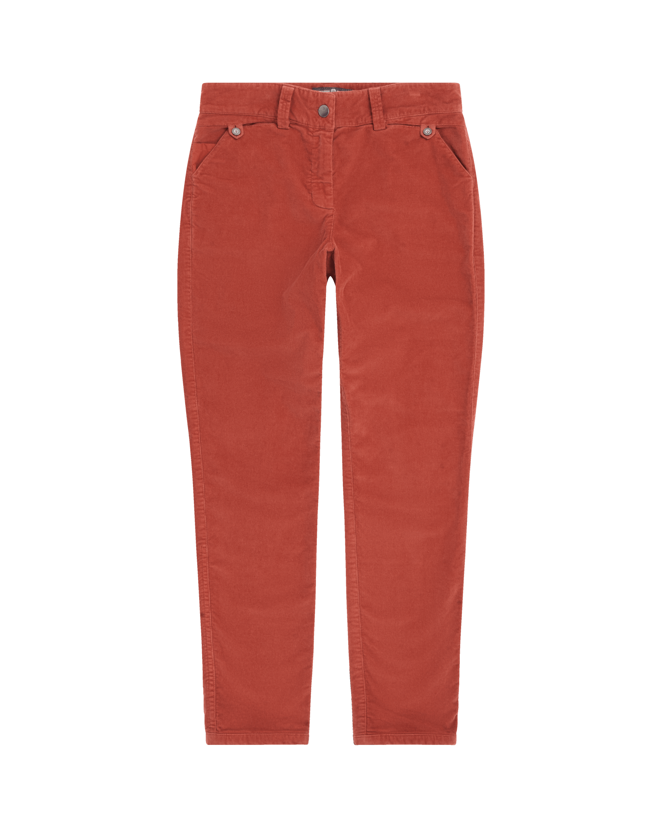 FJORDCORD SLACKS 16 WALE WOMENS  164 Terra Red