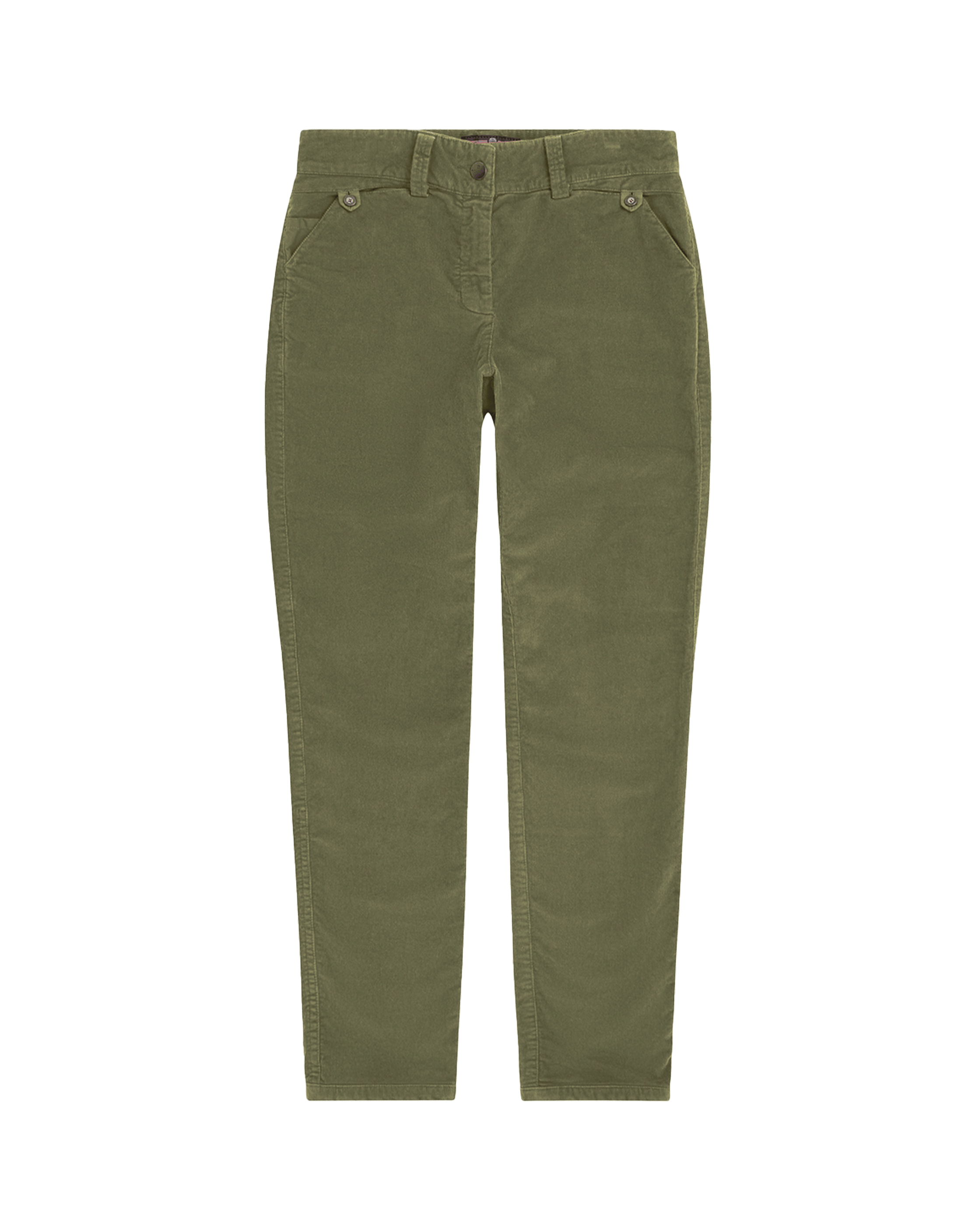FJORDCORD SLACKS 16 WALE WOMENS  407 Olive Ash