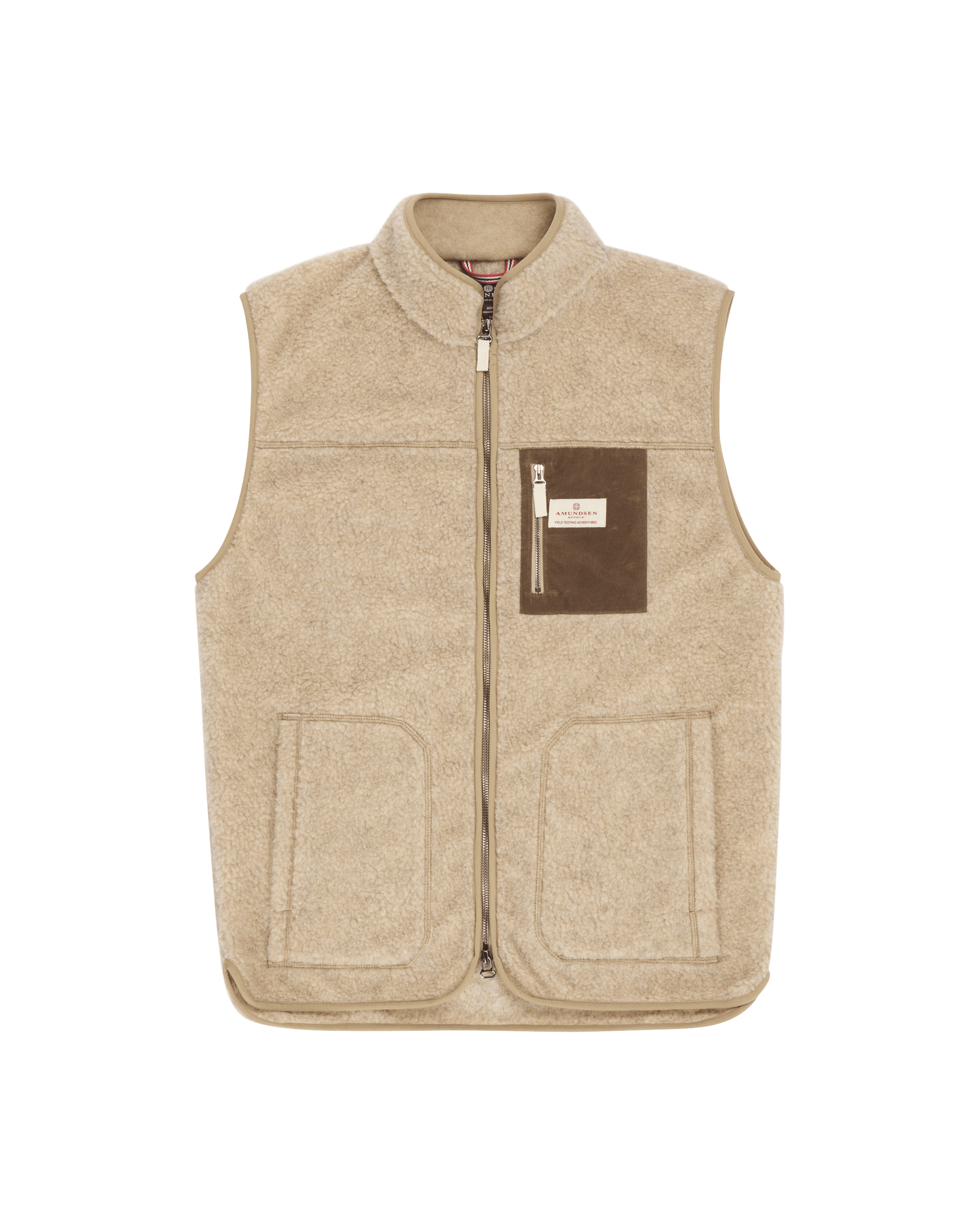 HEROES WOOL FLEECE VEST MENS  610 Natural
