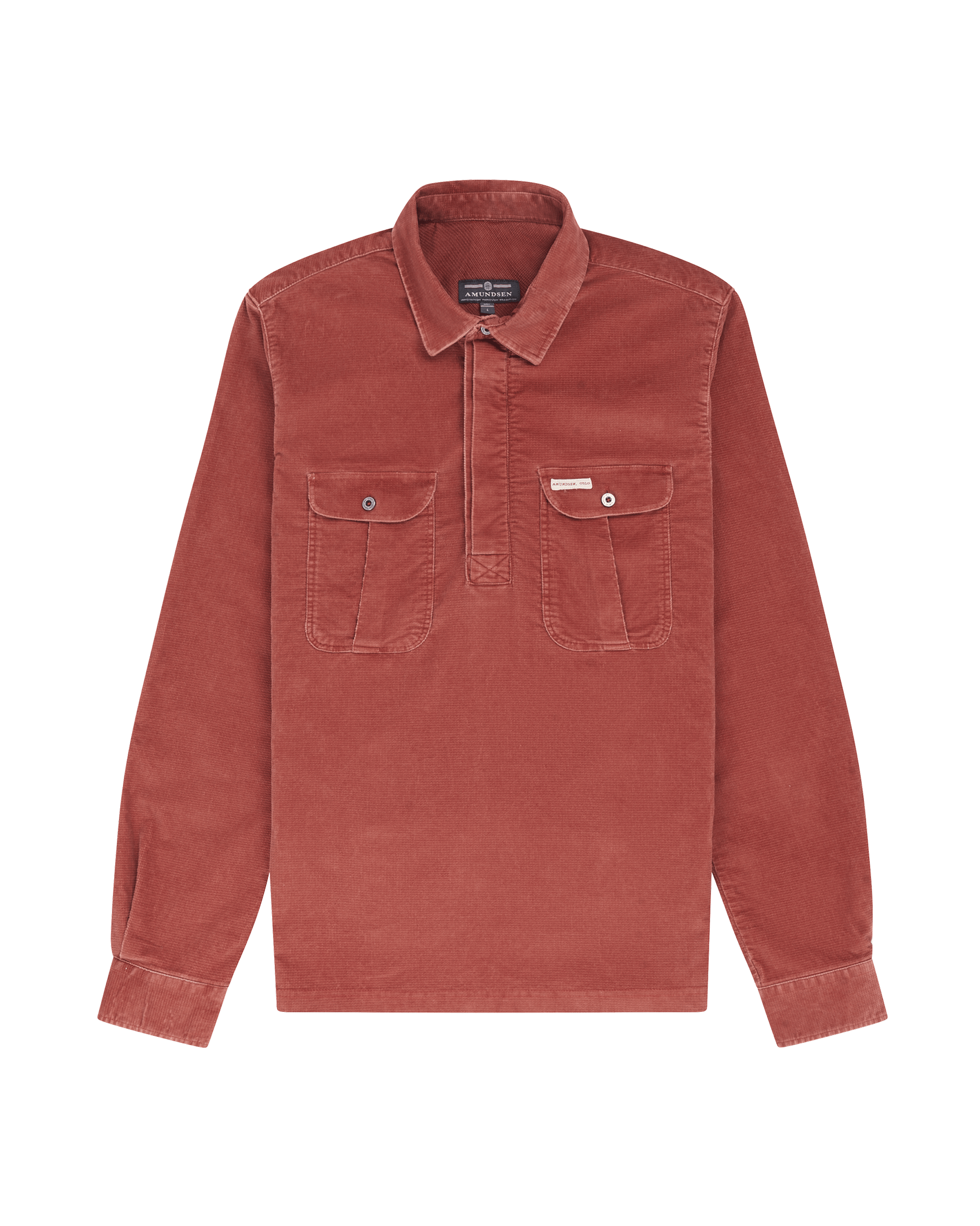 RANGER VELVET HALF-ZIP SHIRT MENS  164 Terra Red