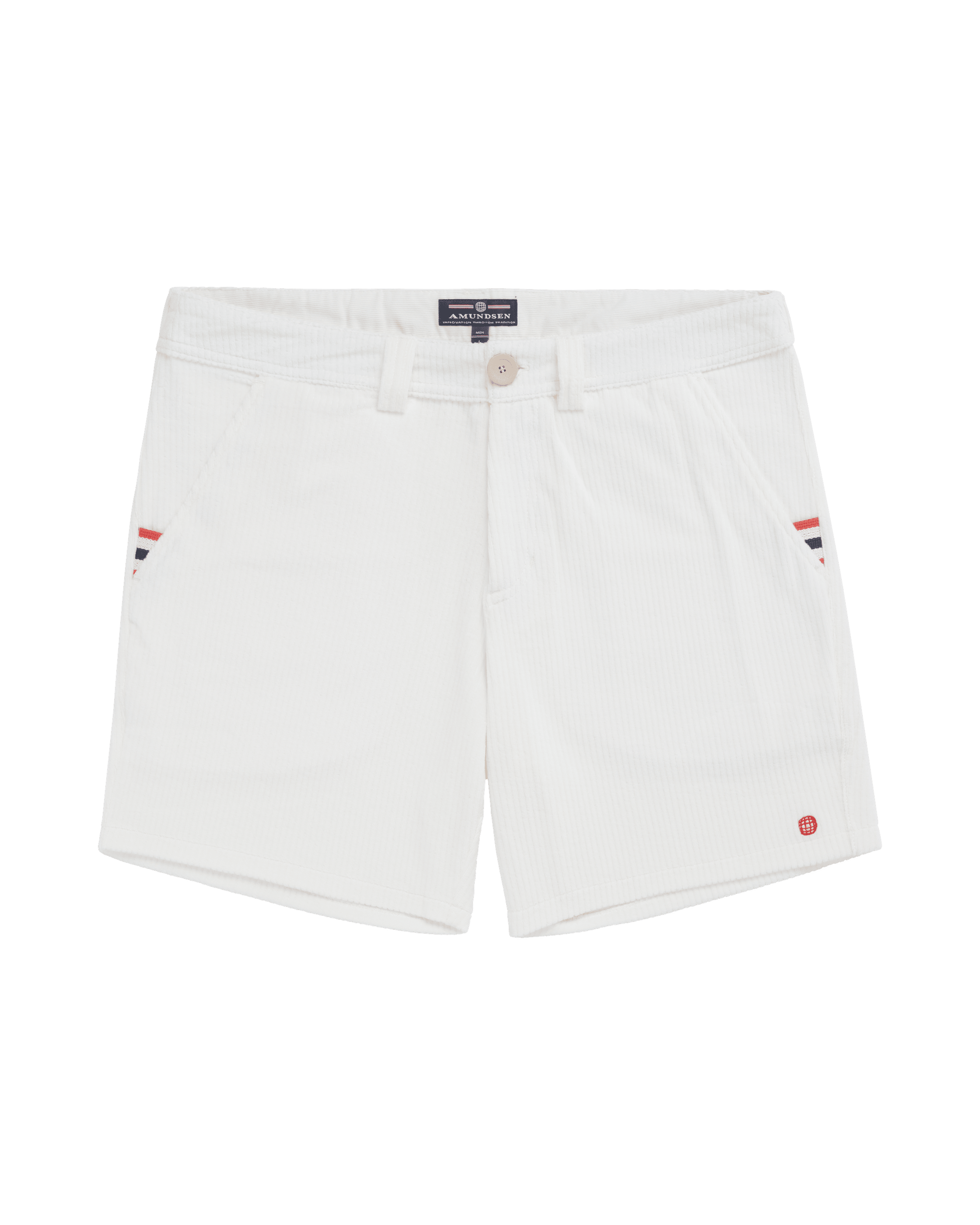 6INCHER COMFY CORD SHORTS MENS  001 White