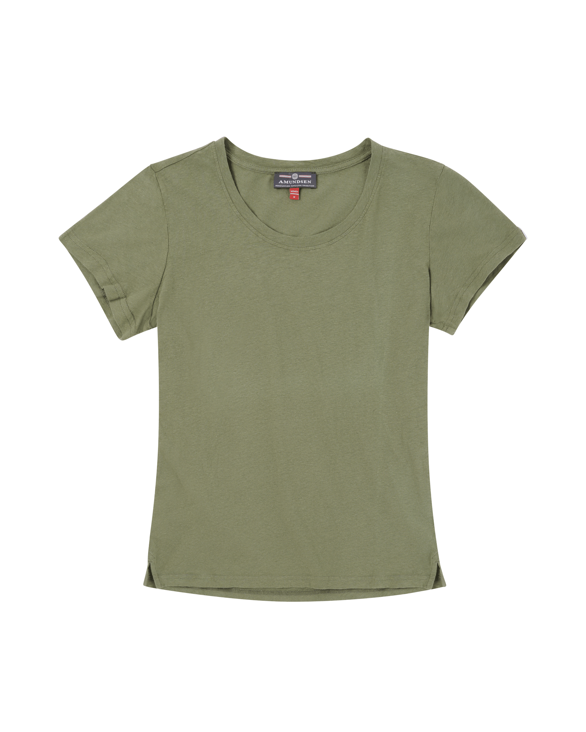 LINEN TEE WOMENS  407 Olive Ash