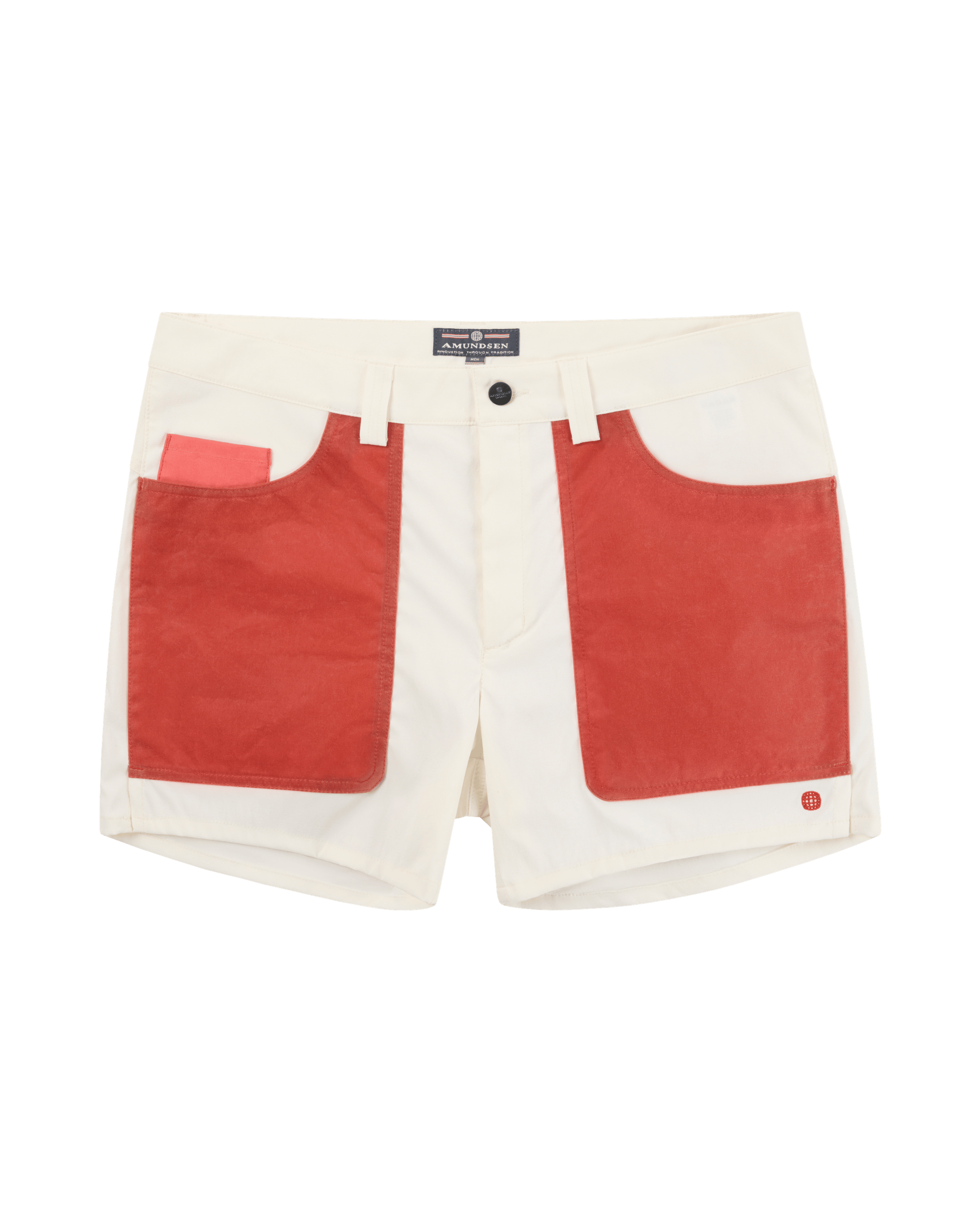 5INCHER FIELD SHORTS MENS  015 Offwhite/Terra Red
