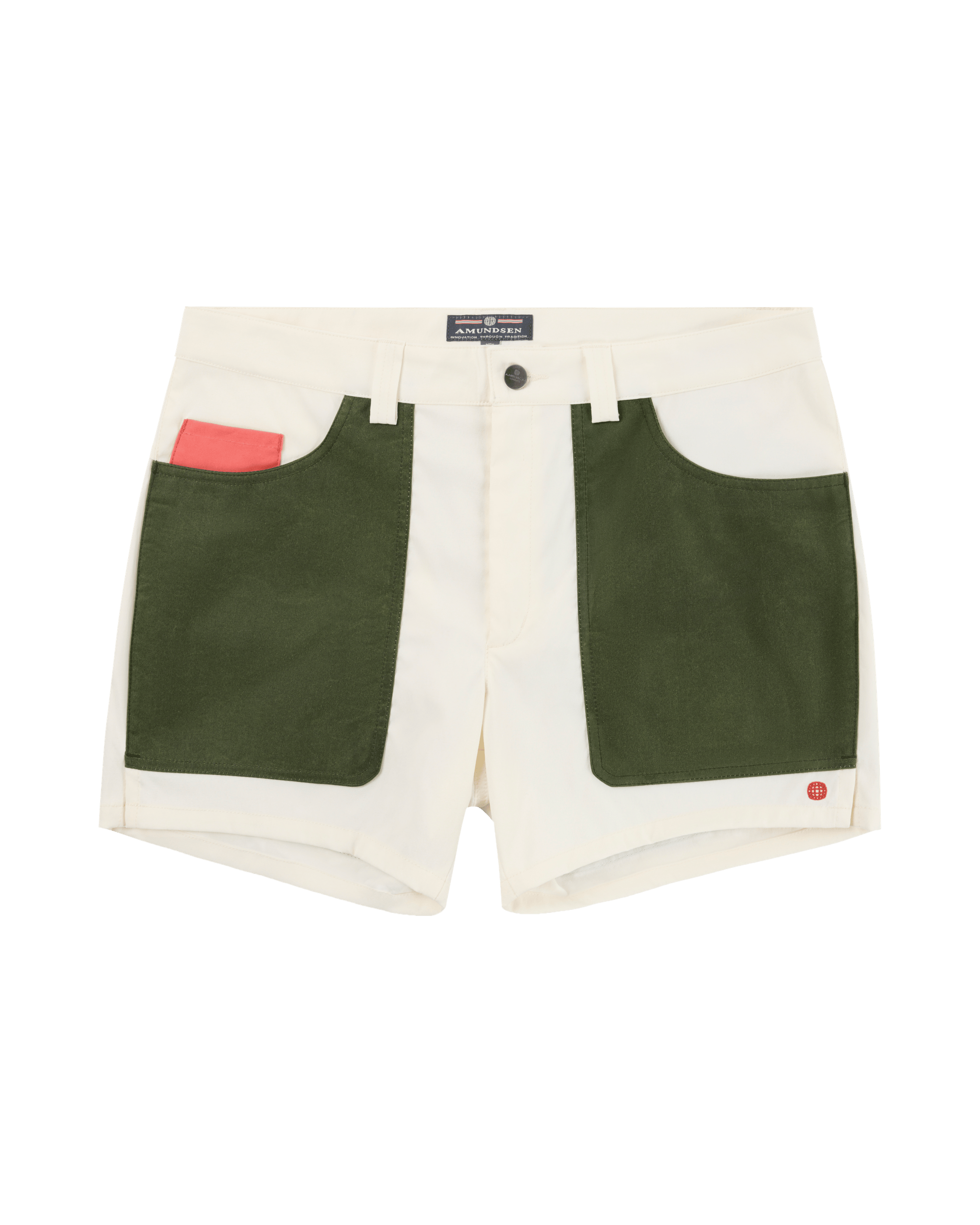 5INCHER FIELD SHORTS MENS  012 Offwhite/Green