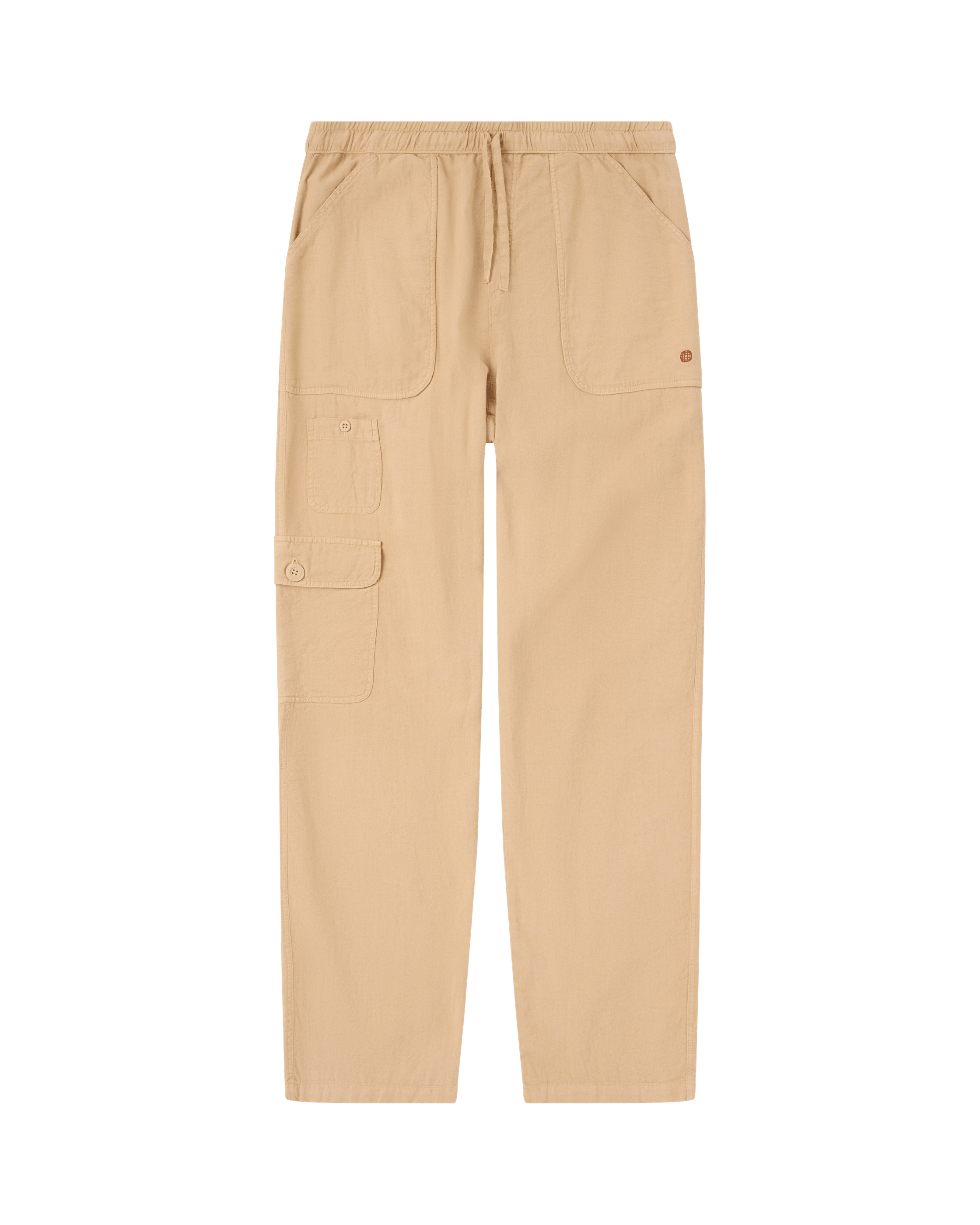 TRAVELLER'S LINEN PANTS MENS  625 Khaki