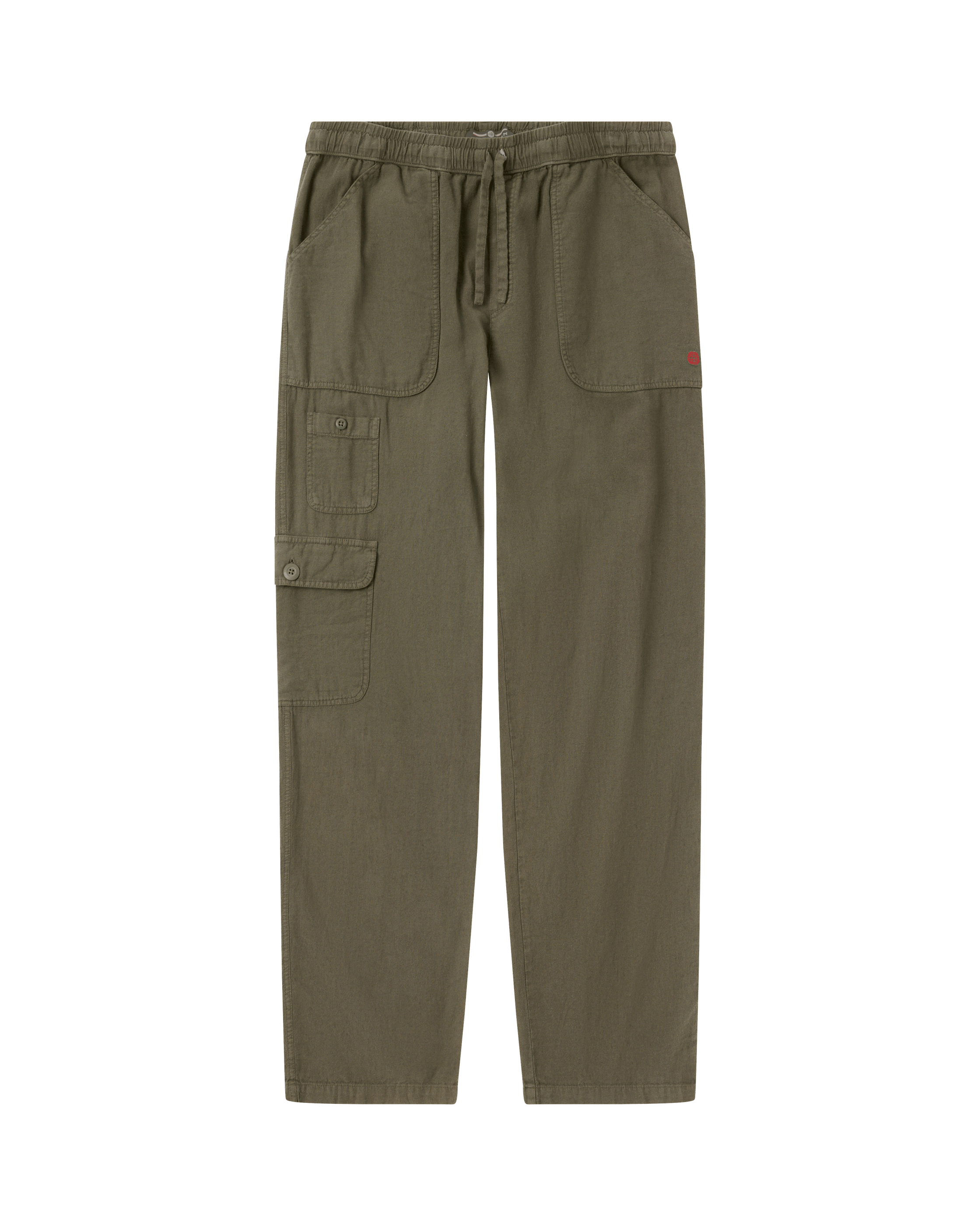 TRAVELLER'S LINEN PANTS MENS  450 Olive