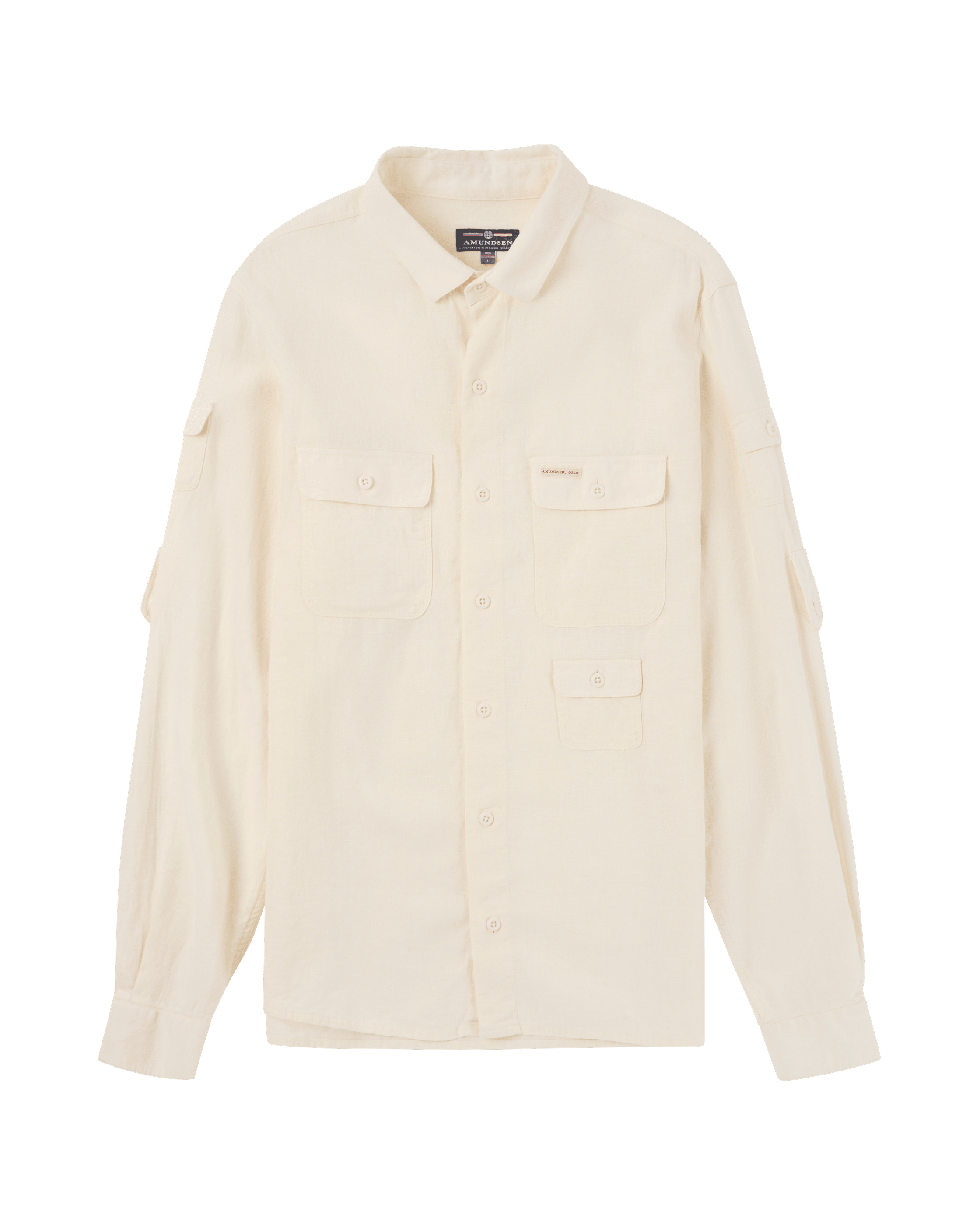 TRAVELLER'S LINEN SHIRT MENS  001 White