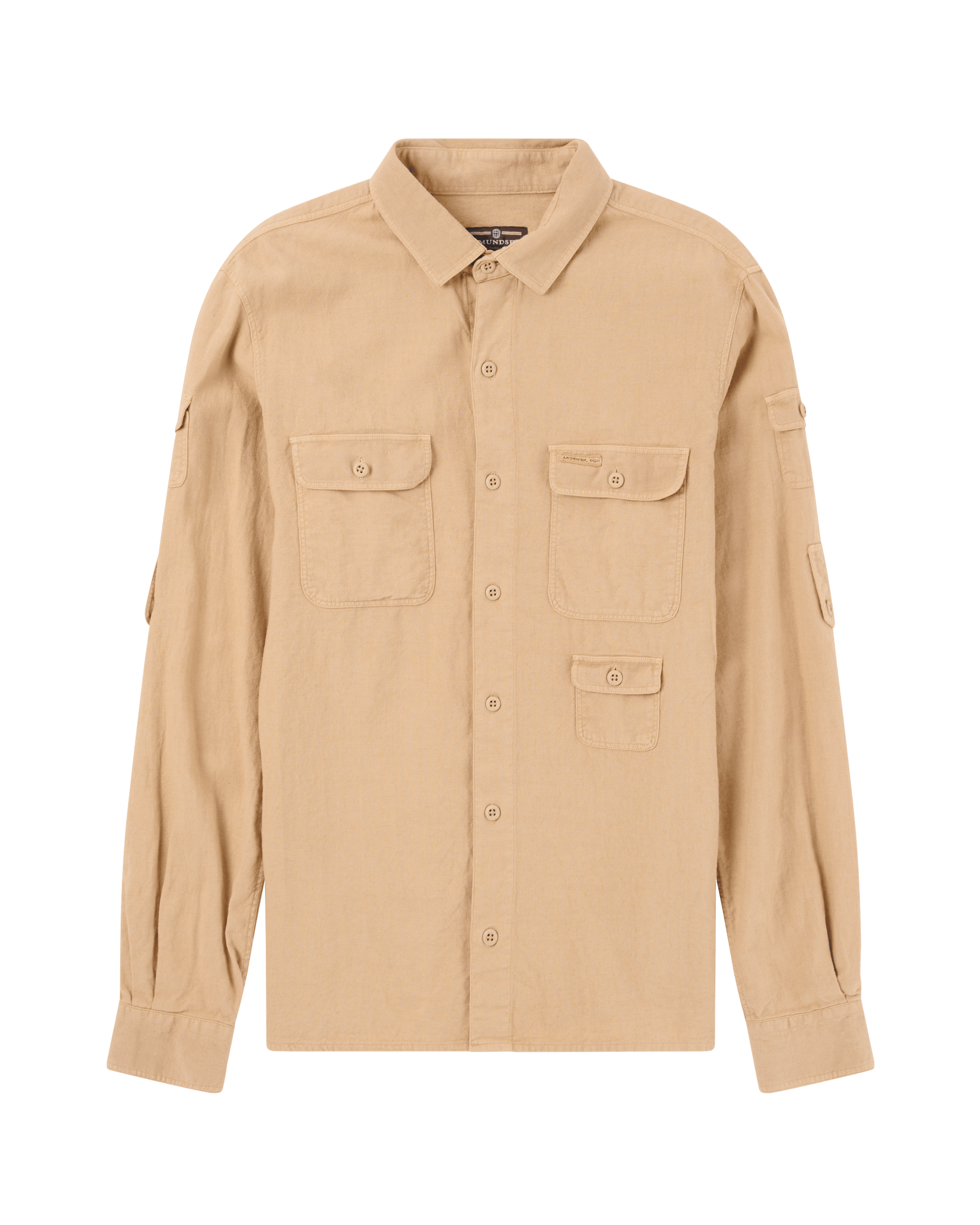 TRAVELLER'S LINEN SHIRT MENS  625 Khaki