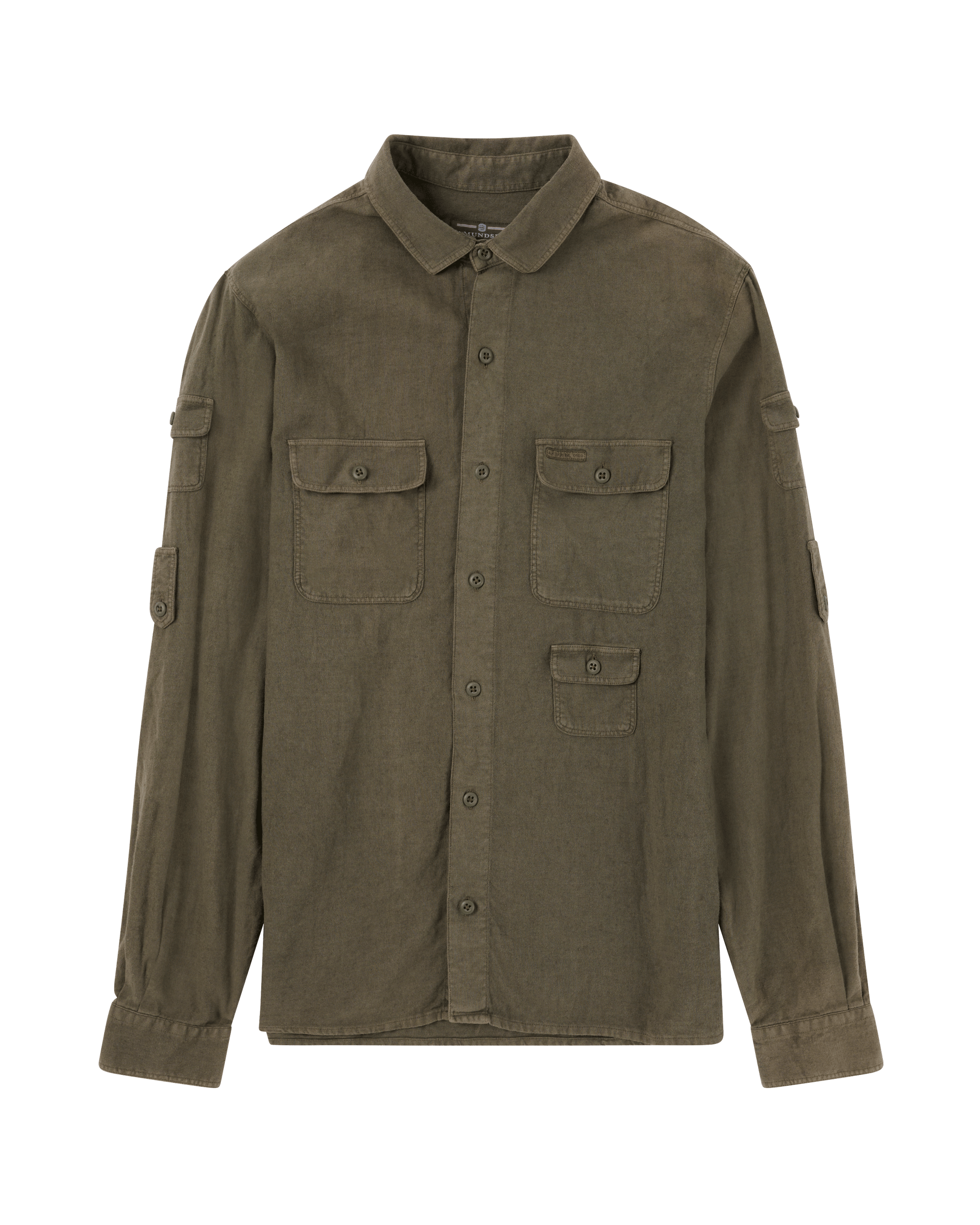 TRAVELLER'S LINEN SHIRT MENS  450 Olive