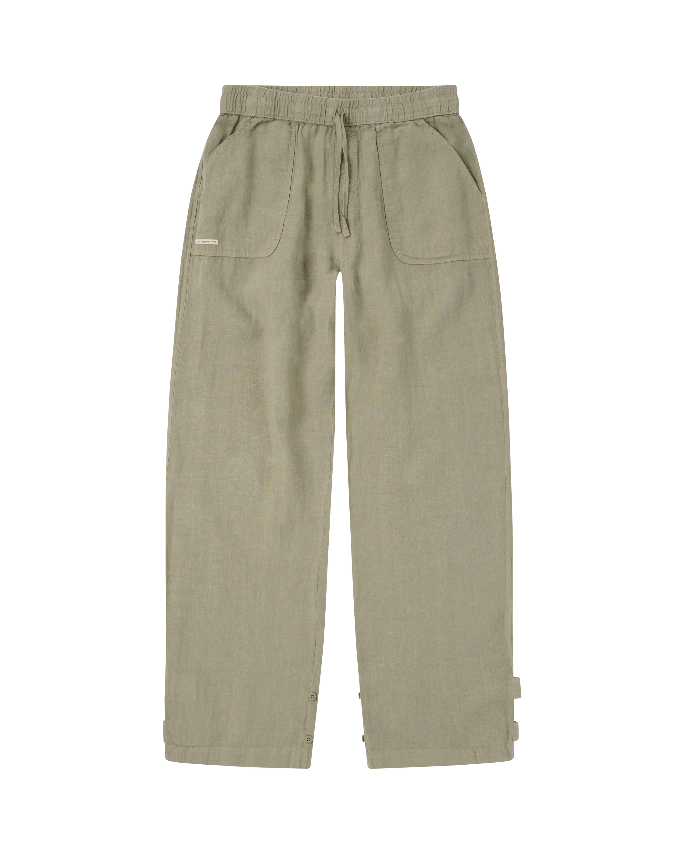 SAFARI LINEN PANTS WOMENS  407 Olive Ash