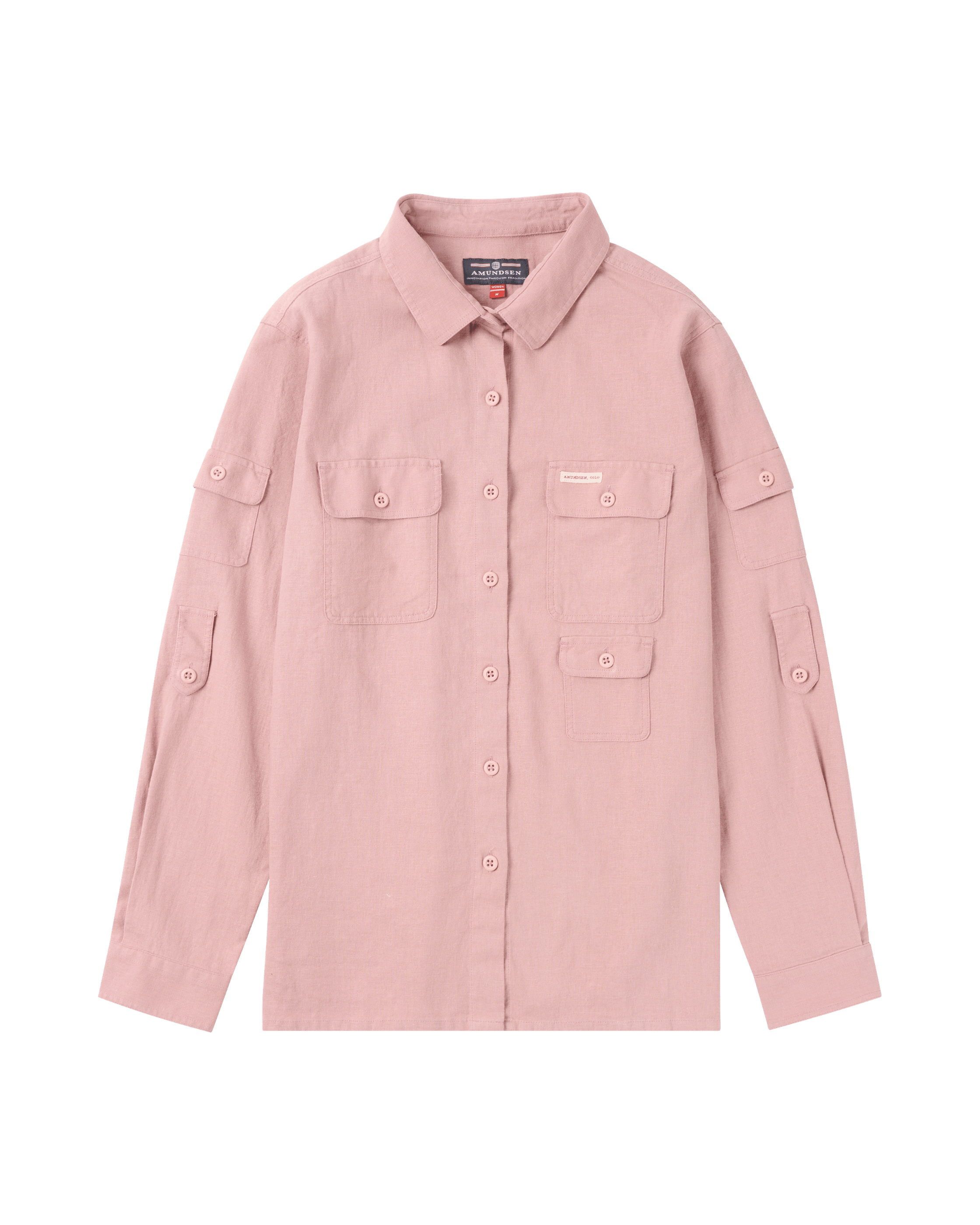 TRAVELLER'S LINEN SHIRT WOMENS  191 Faded Peony Pink