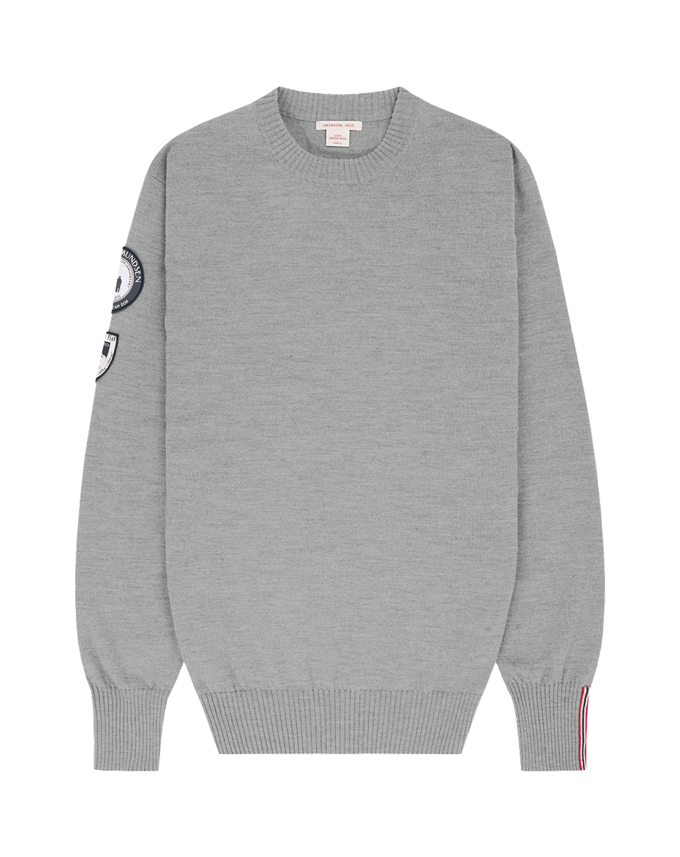AMUNDSEN PEAK CREW NECK MENS  Light Grey