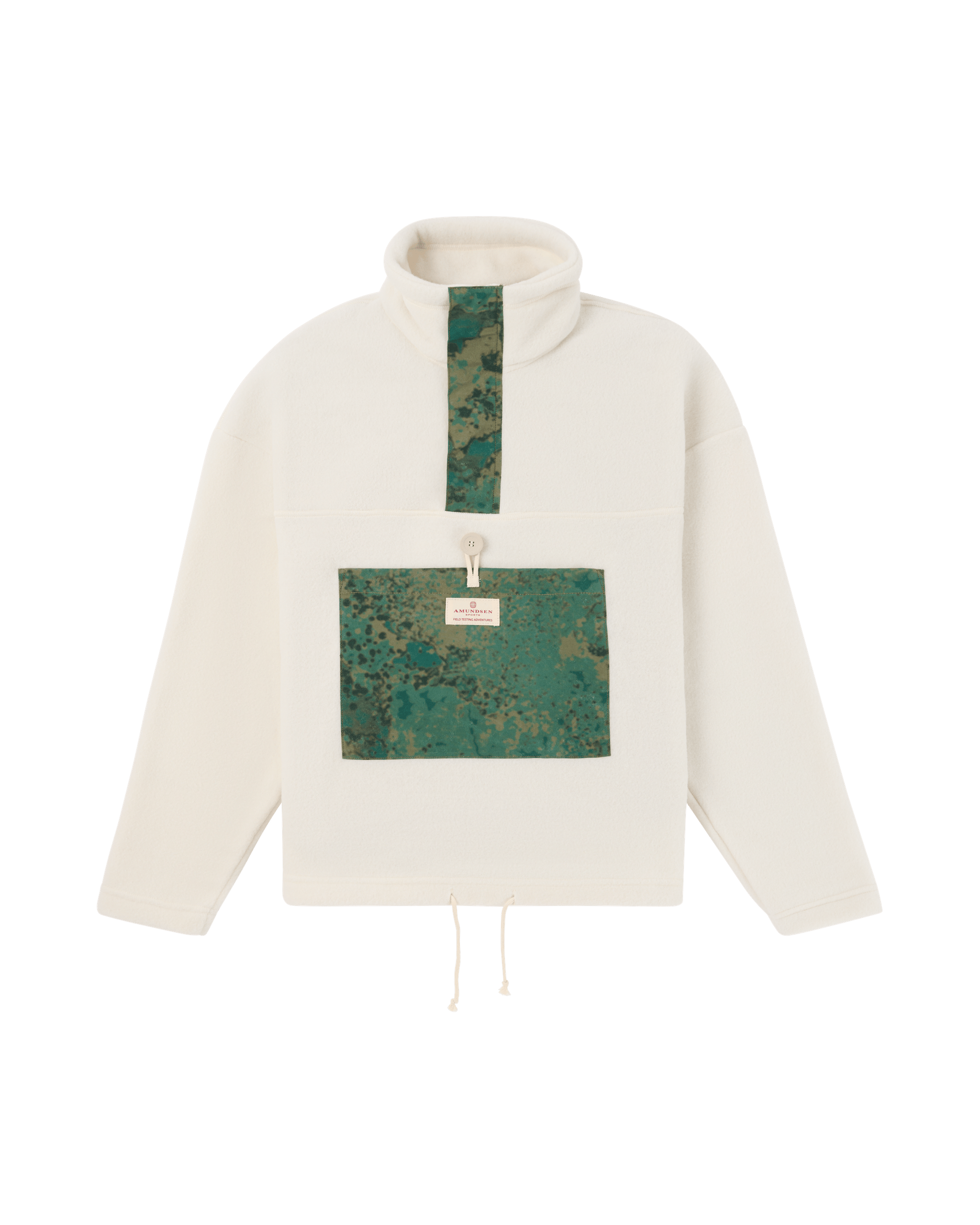 V-BOND WAXED FLEECE WOMENS  402 Natural/Willow Green