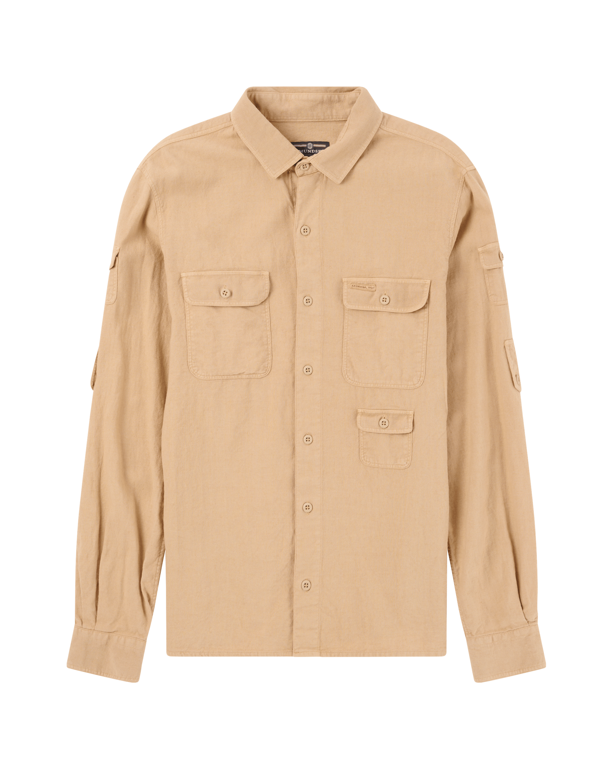 TRAVELLER'S LINEN SHIRT MENS  625 Khaki