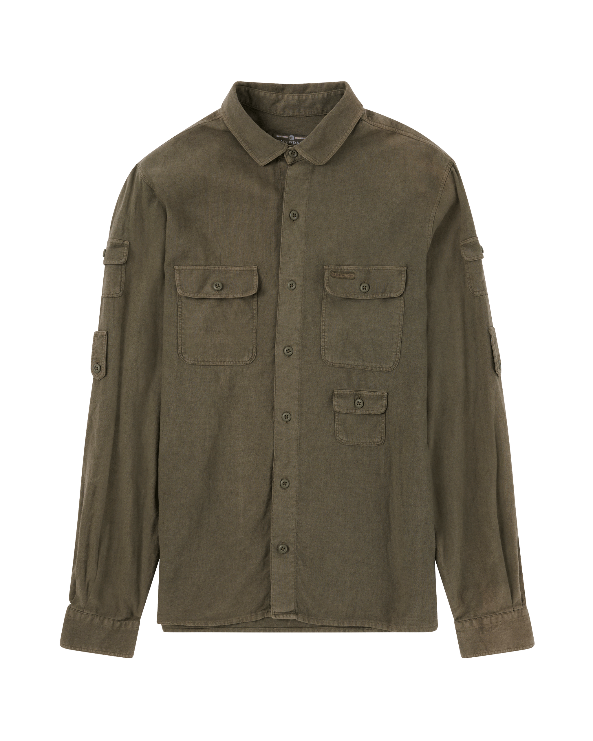 TRAVELLER'S LINEN SHIRT MENS  450 Olive