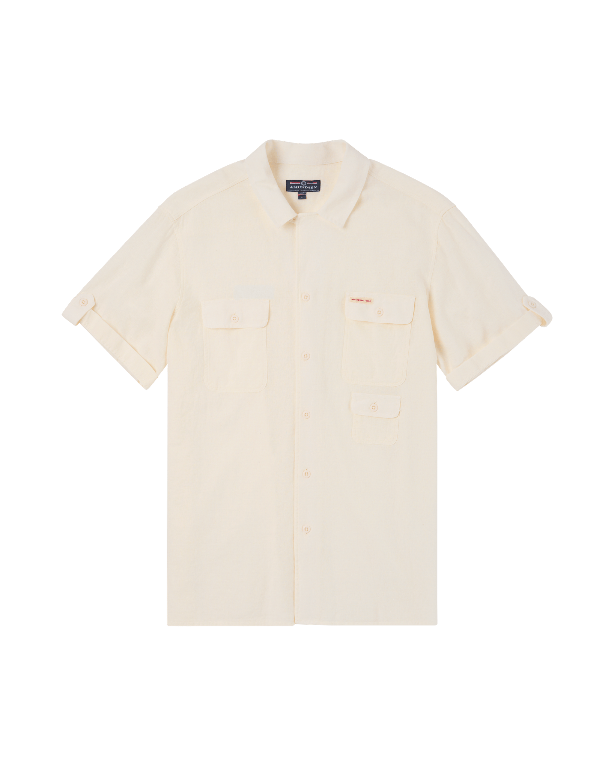 TRAVELLER'S LINEN SS MENS  001 White