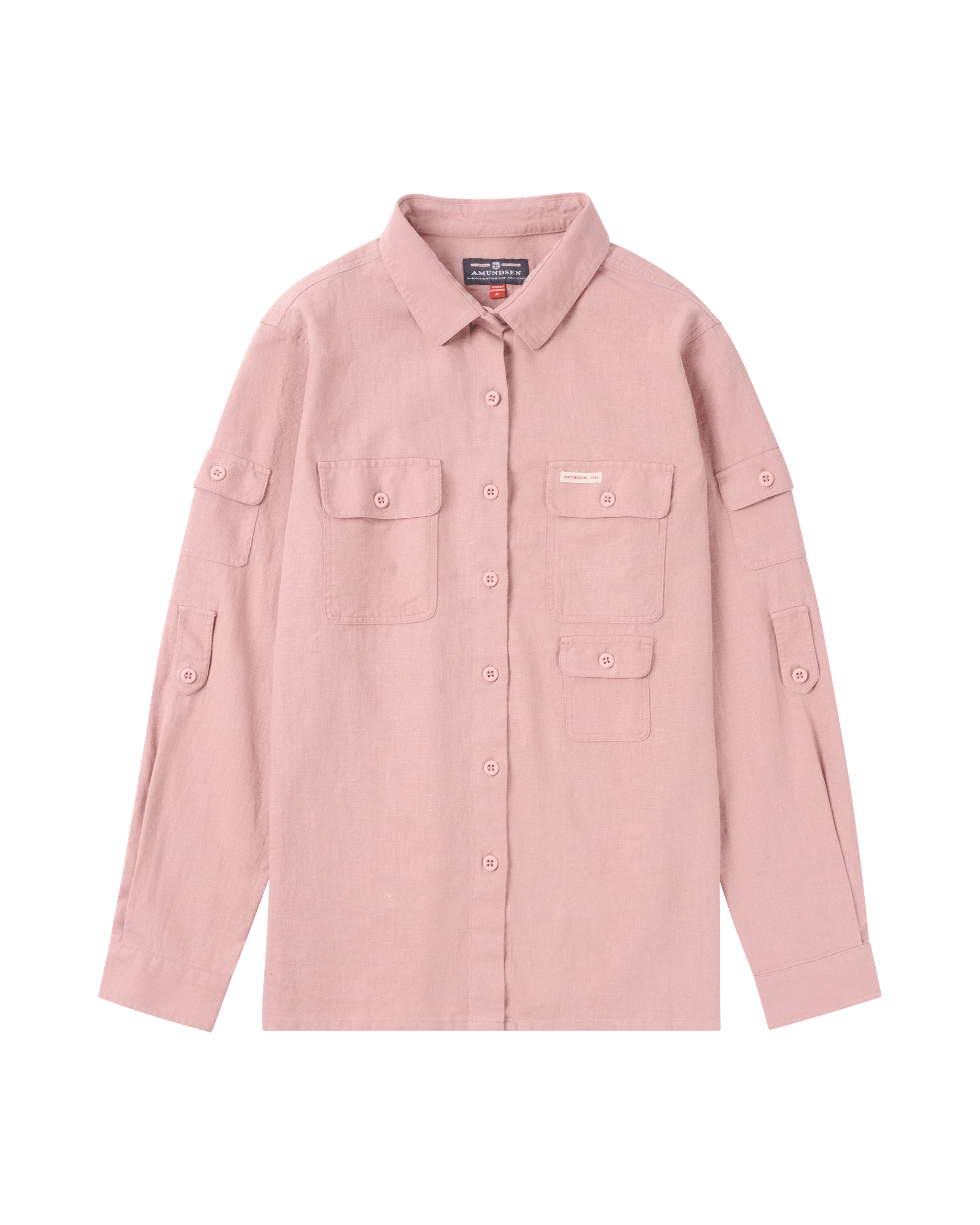 TRAVELLER'S LINEN SHIRT WOMENS  191 Faded Peony Pink